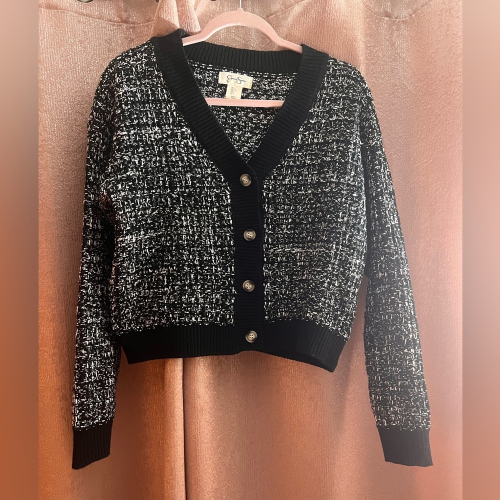Jessica Simpson Black and White Cardigan - Picture 4 of 8
